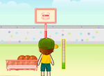 Basketball-skydning-cart